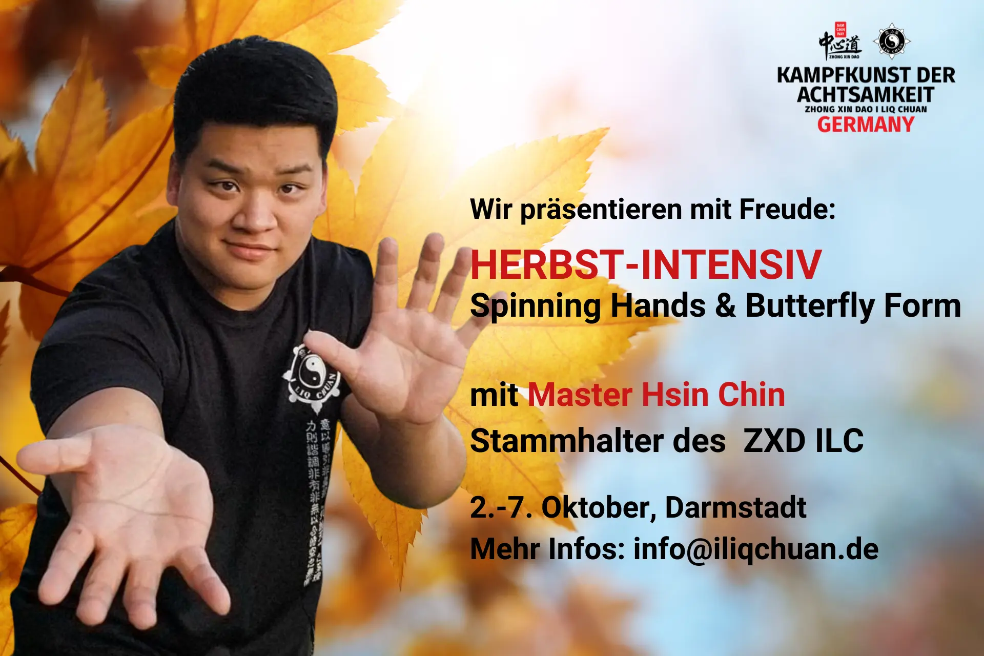Herbst-Retreat mit Master Hsin Chin in Darmstadt