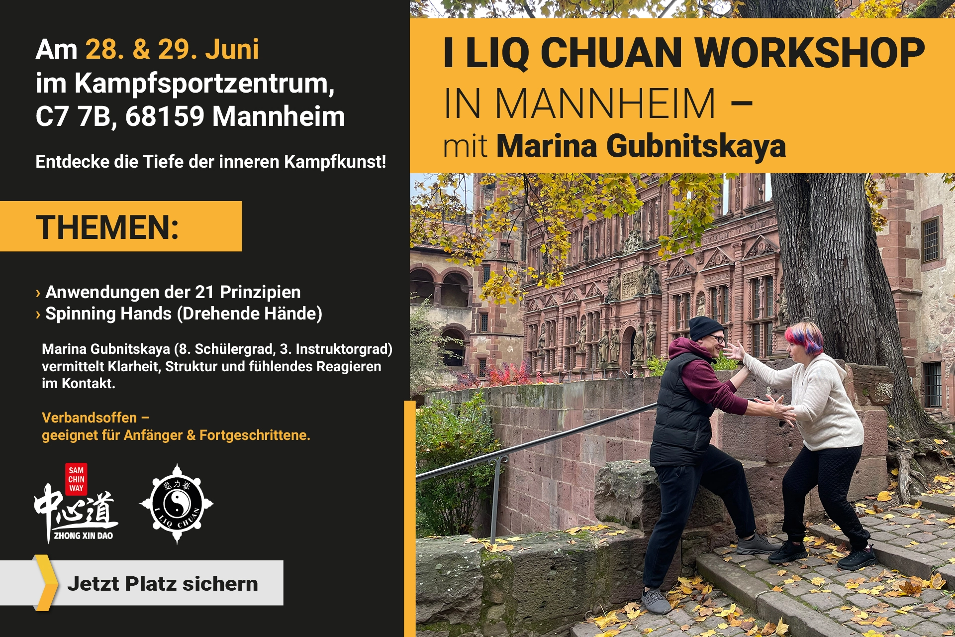 I Liq Chuan Workshop mit Instruktorin Marina Gubnitskaya  (Mannheim)
